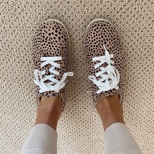 Leopard print espadrille sneakers